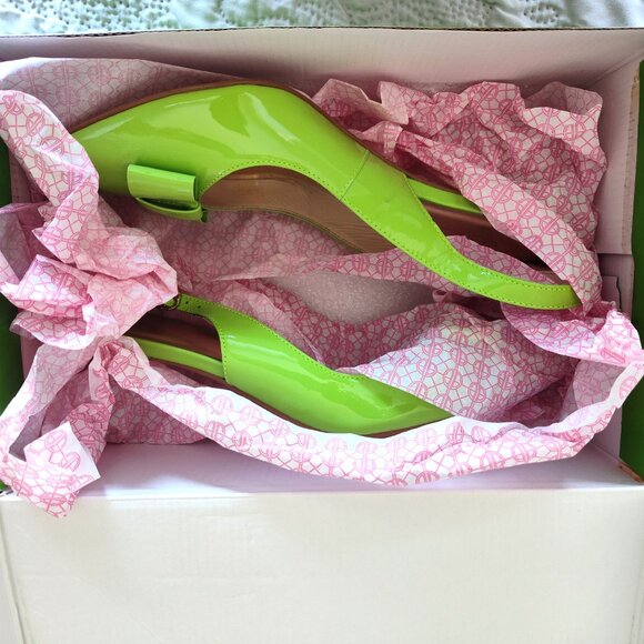 Lilly Pulitzer Kat Kitten Slingback Heels - Picture 5 of 11